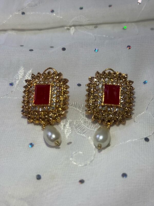 Small studded earrings