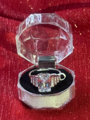 Pakistani Rectangular Silver Luxe Ring